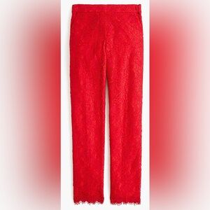 J.Crew Red Lace Easy Pants 22